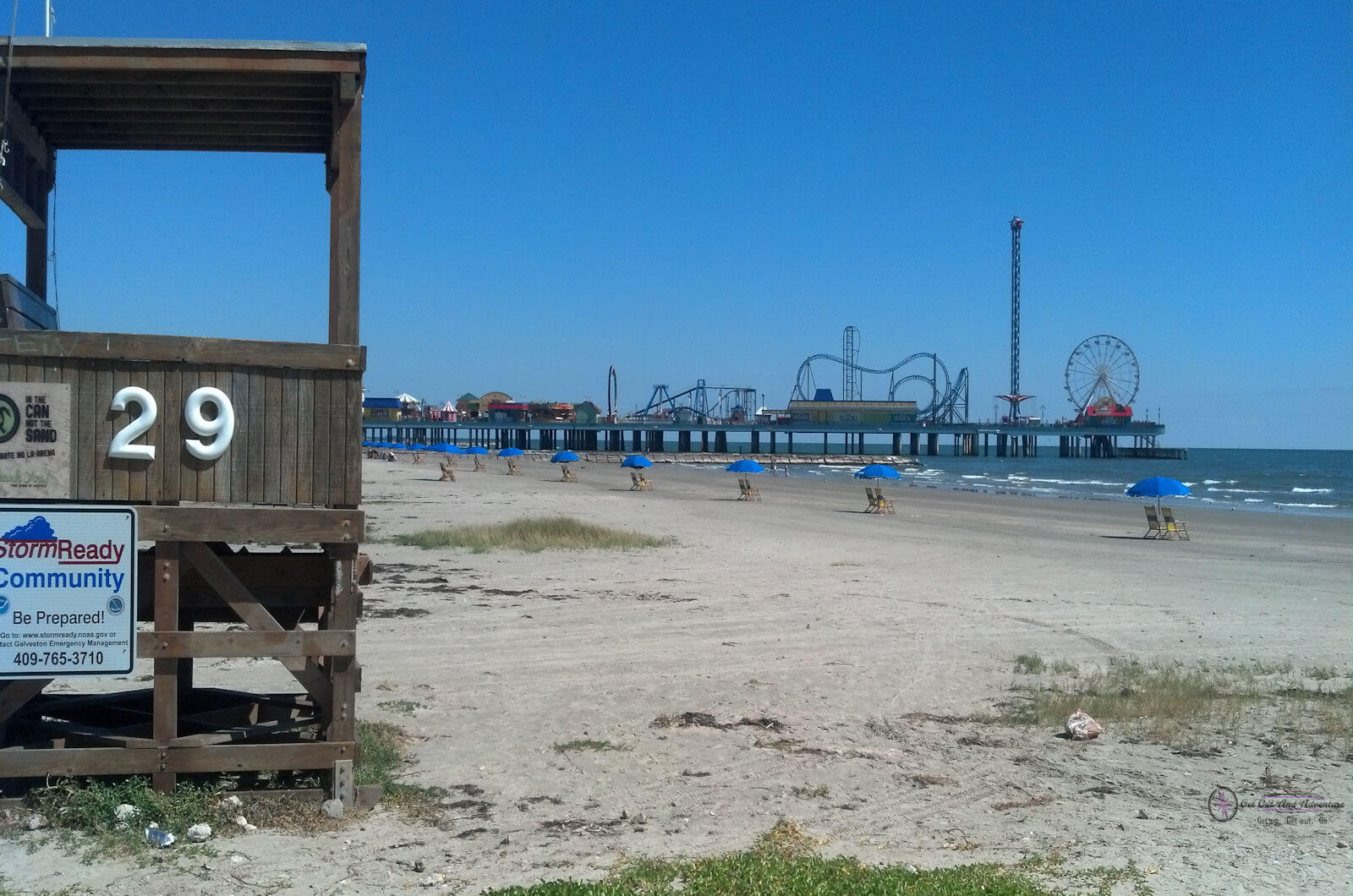 Pleasure Pier Galveston Beach